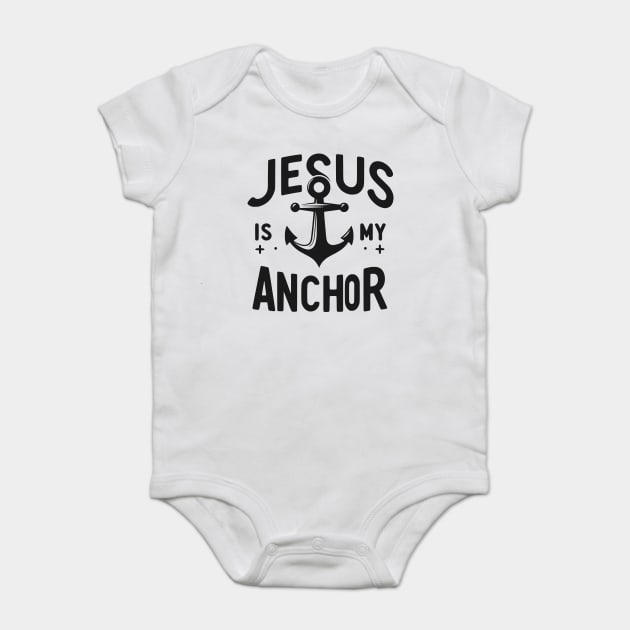 Jesus is My Anchor Baby Bodysuit by Frank Ring